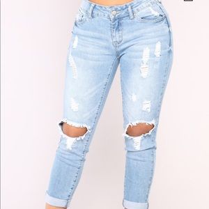 Roll em up ankle jeans